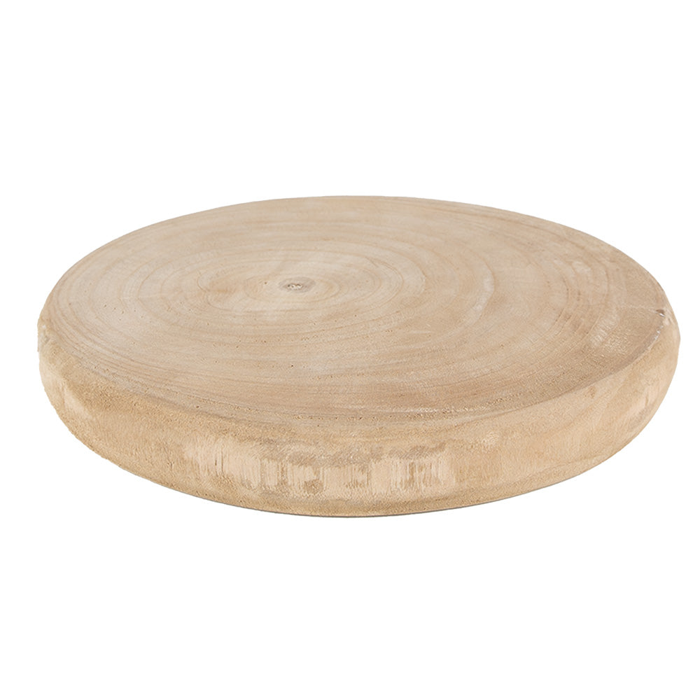Sottobicchiere decorativo rotondo in legno in stile rustico