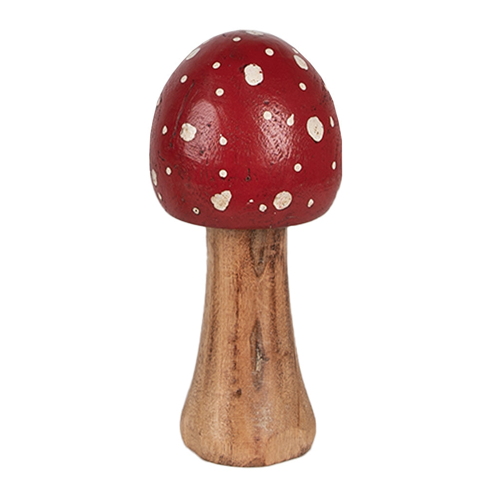 Decorazione autunnale in legno di agarico muscario