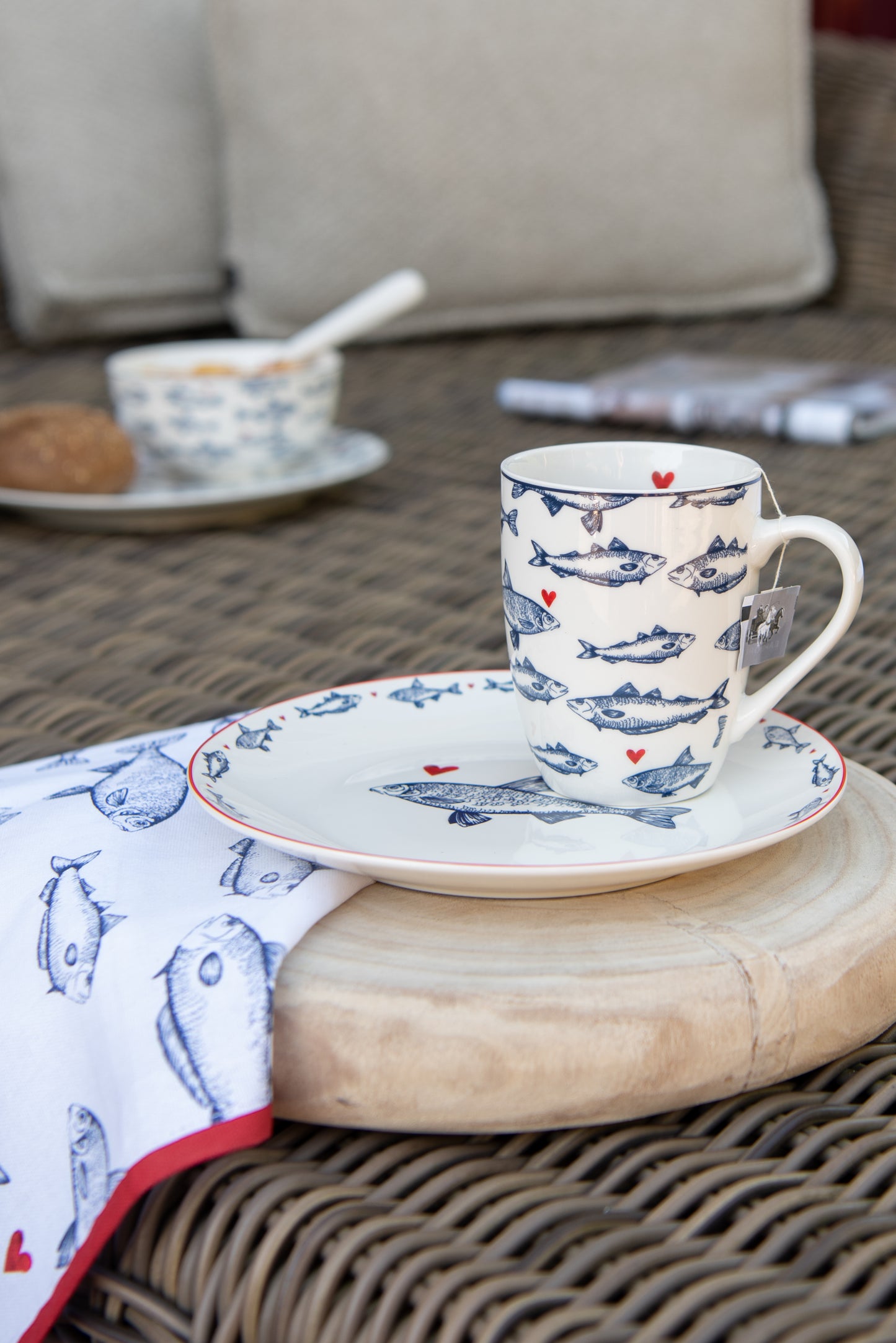 Sottobicchiere decorativo rotondo in legno in stile rustico