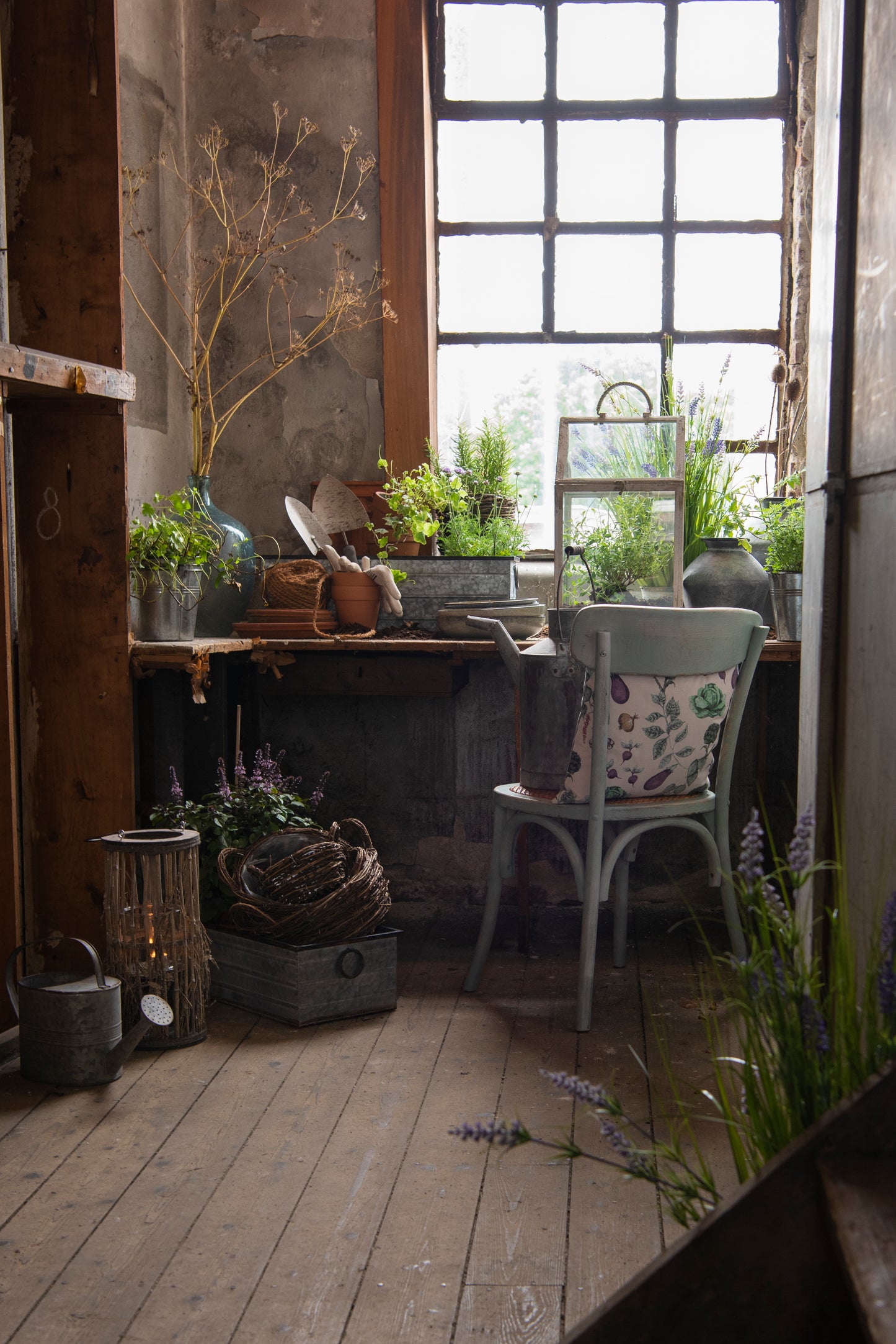 Secchio decorativo in zinco