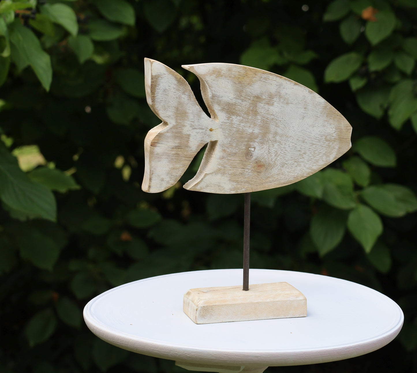 Figura di pesce marittimo in legno