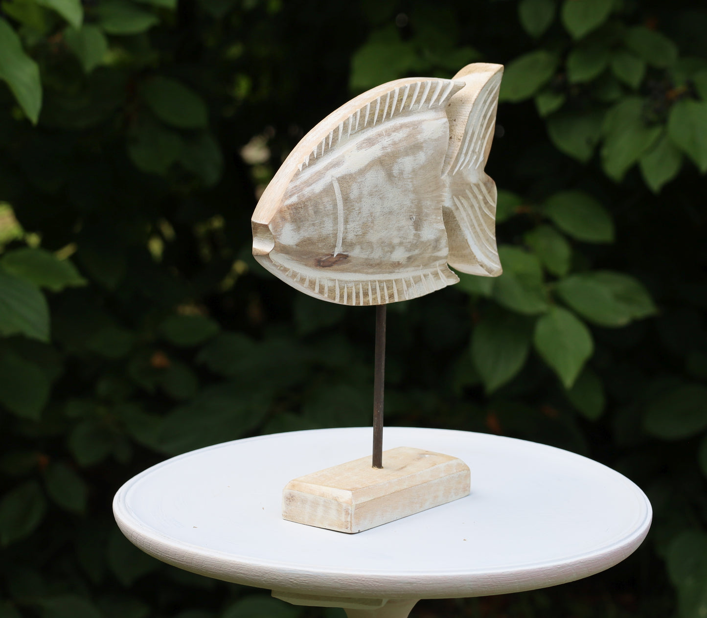 Figura di pesce marittimo in legno