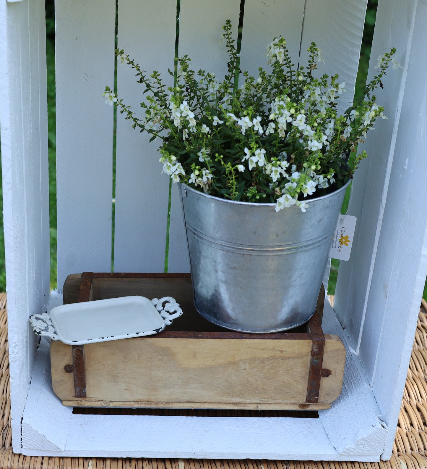 Alte Ziegelform, Original Backsteinform, Holzkiste 30 x 15 x 10cm