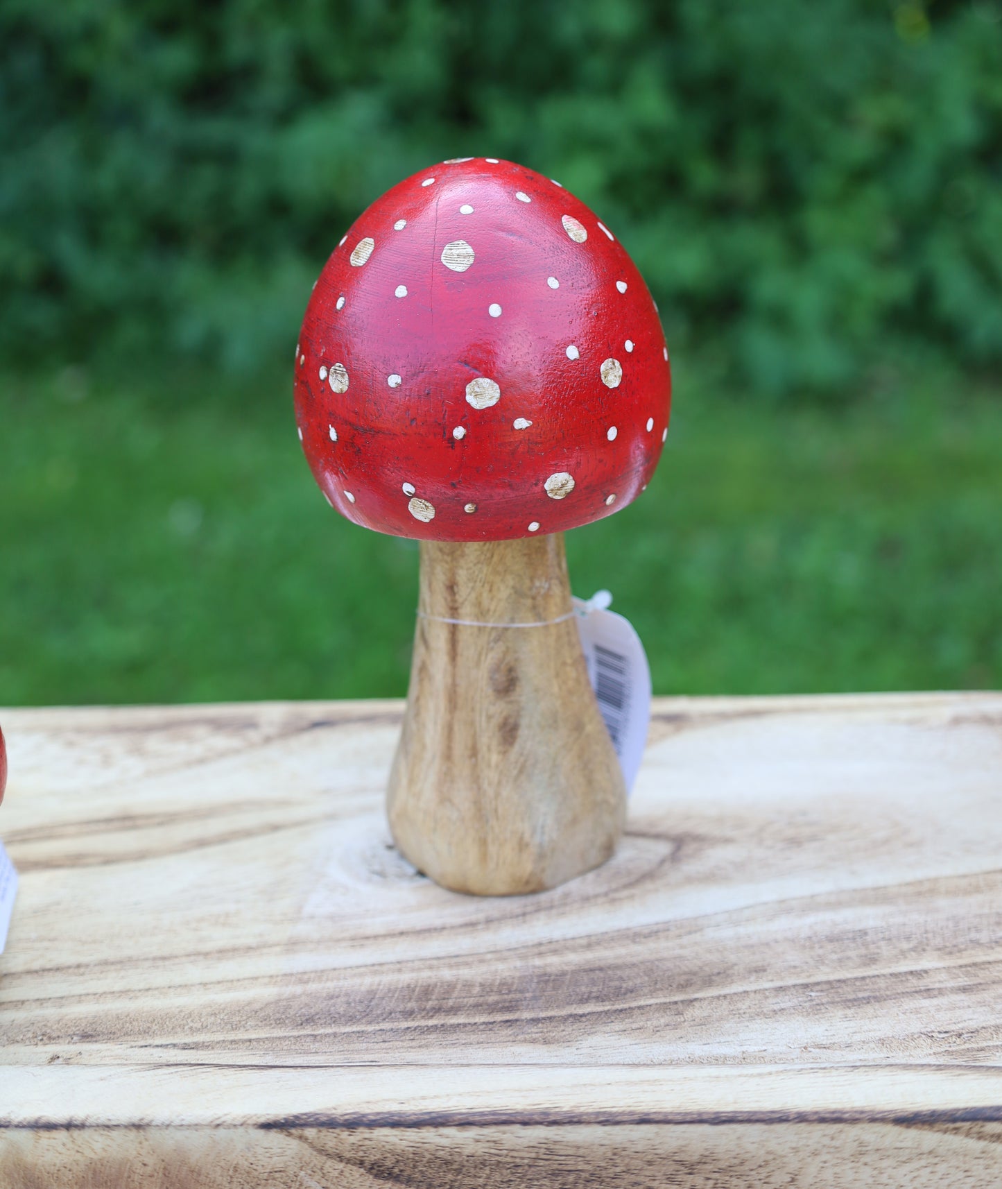 Decorazione autunnale in legno di agarico muscario