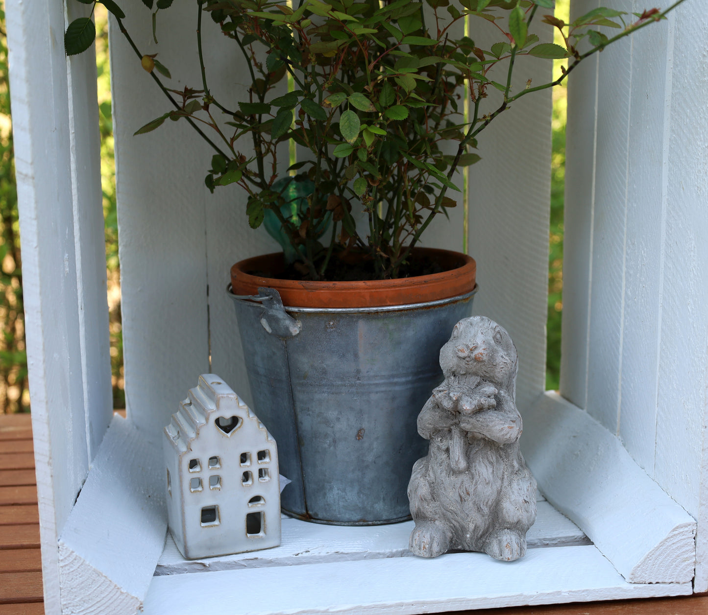 Secchio decorativo in zinco