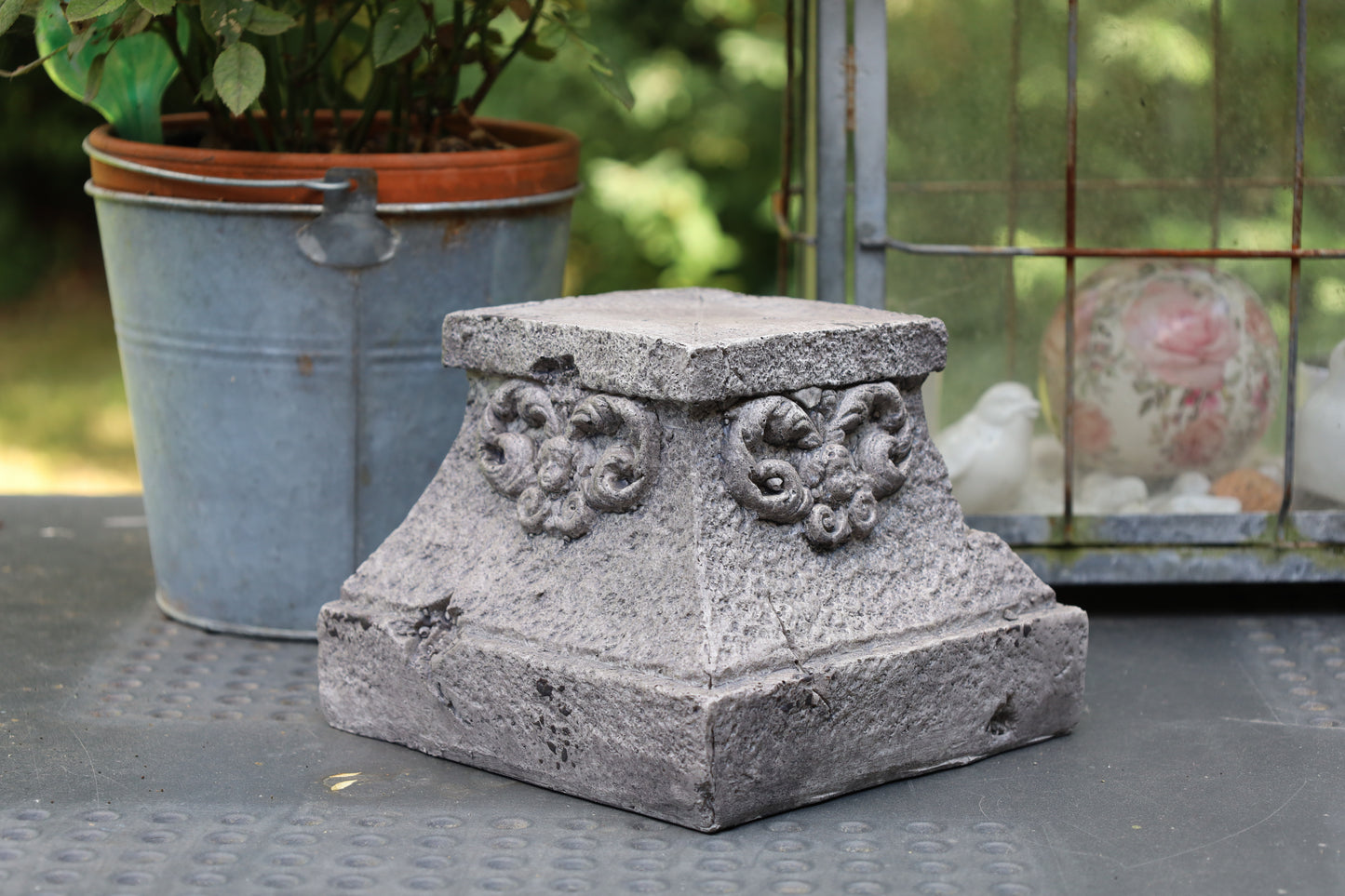 Secchio decorativo in zinco