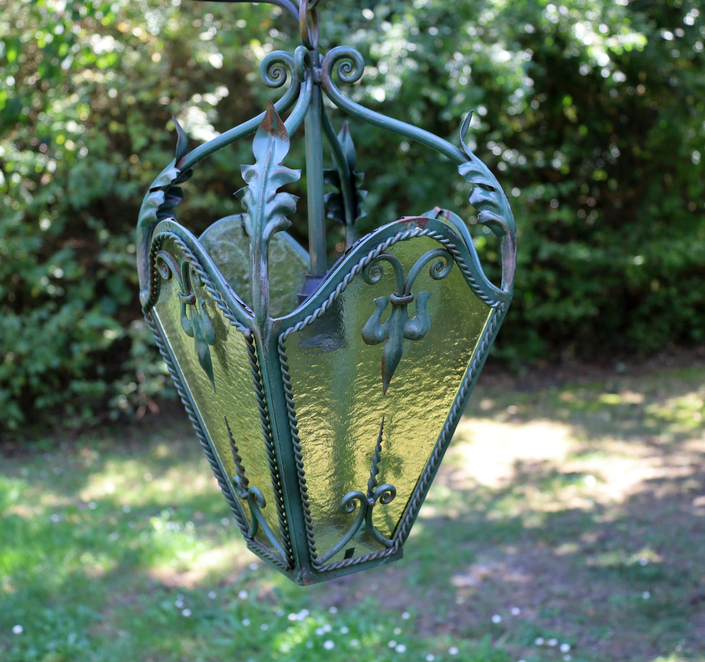 Antike Lampe / Pendelleuchte / Französische Foyer Laterne