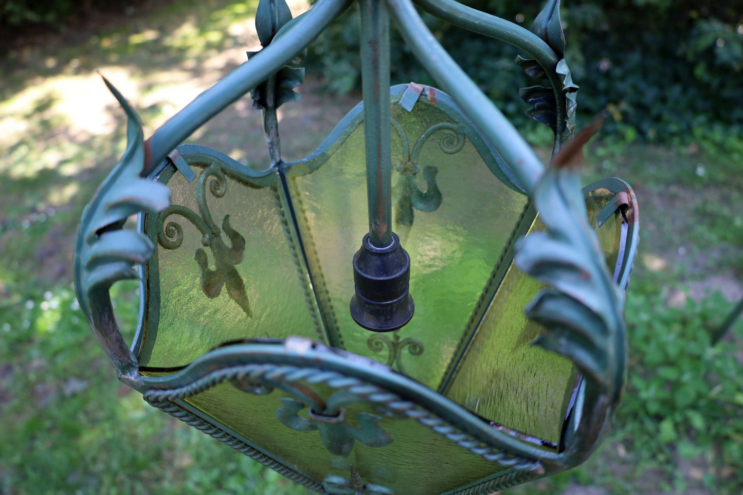 Antike Lampe / Pendelleuchte / Französische Foyer Laterne