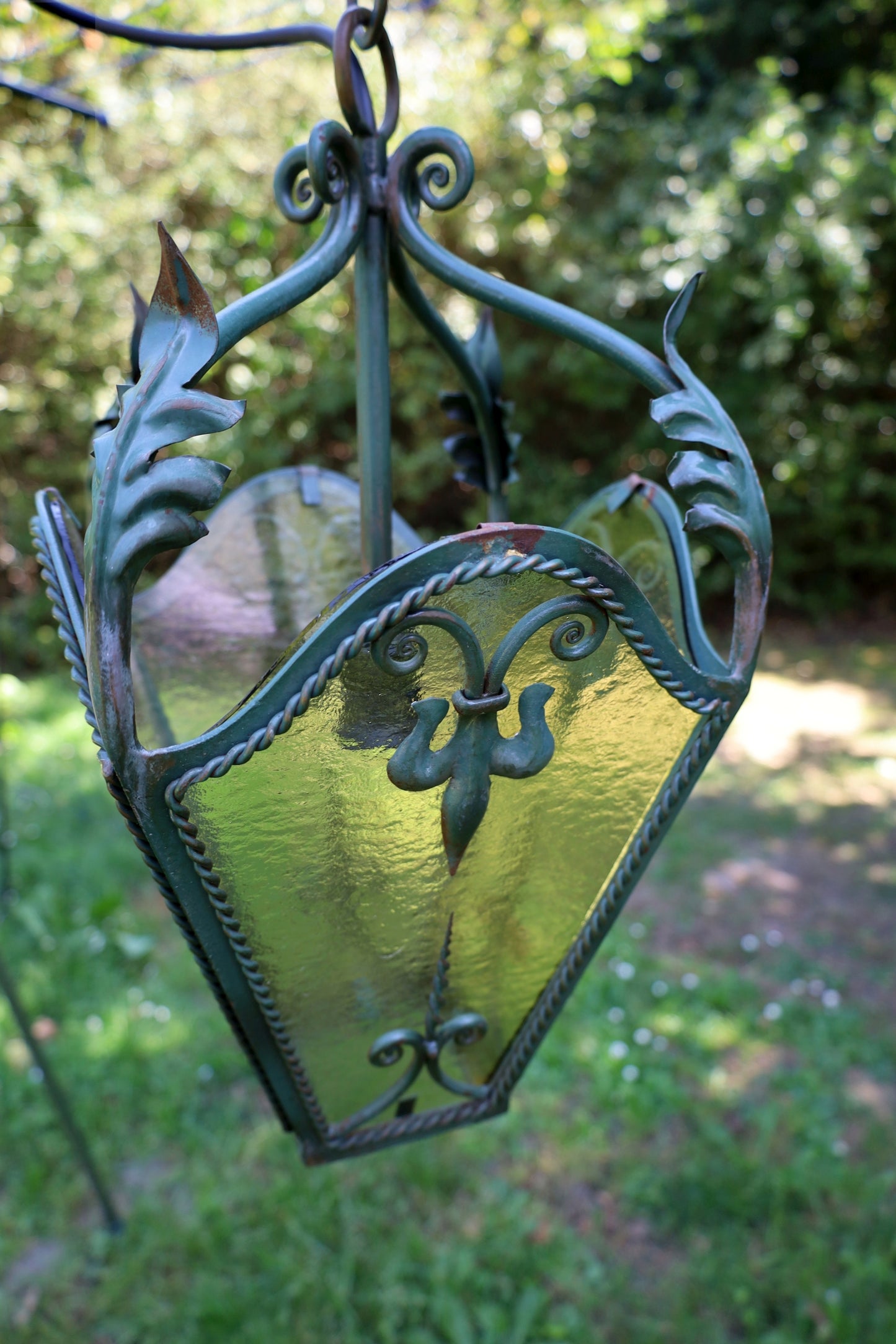 Antike Lampe / Pendelleuchte / Französische Foyer Laterne