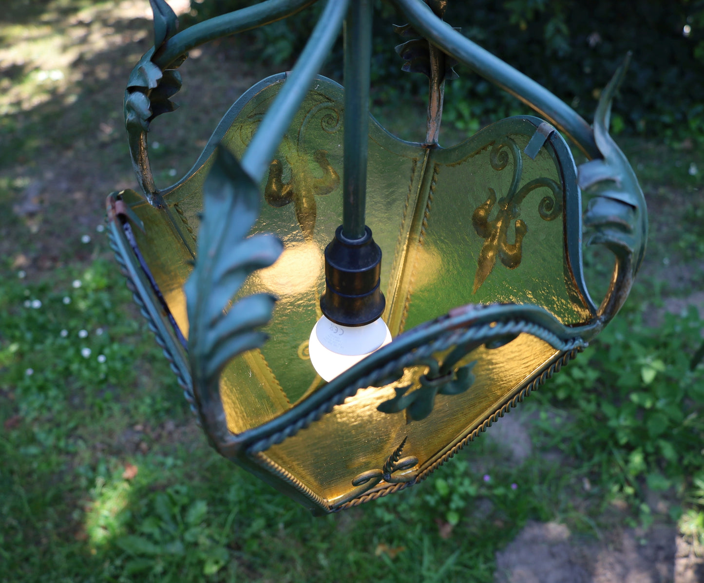 Antike Lampe / Pendelleuchte / Französische Foyer Laterne