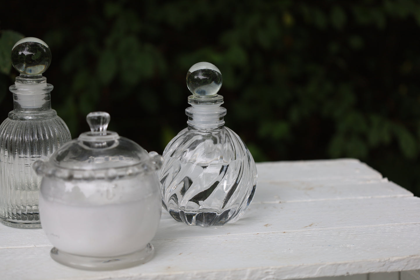 Bottle: Decorative small bottle made of glass