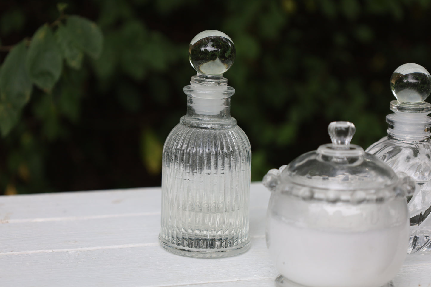 Bottle: Decorative small bottle made of glass