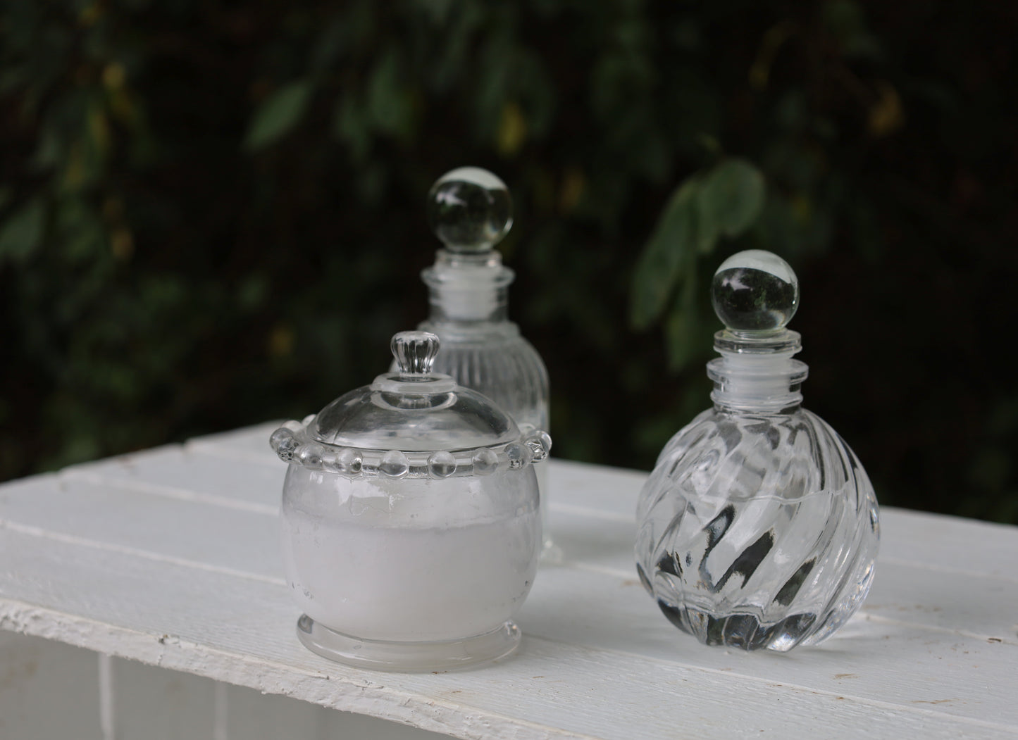Bottle: Decorative small bottle made of glass