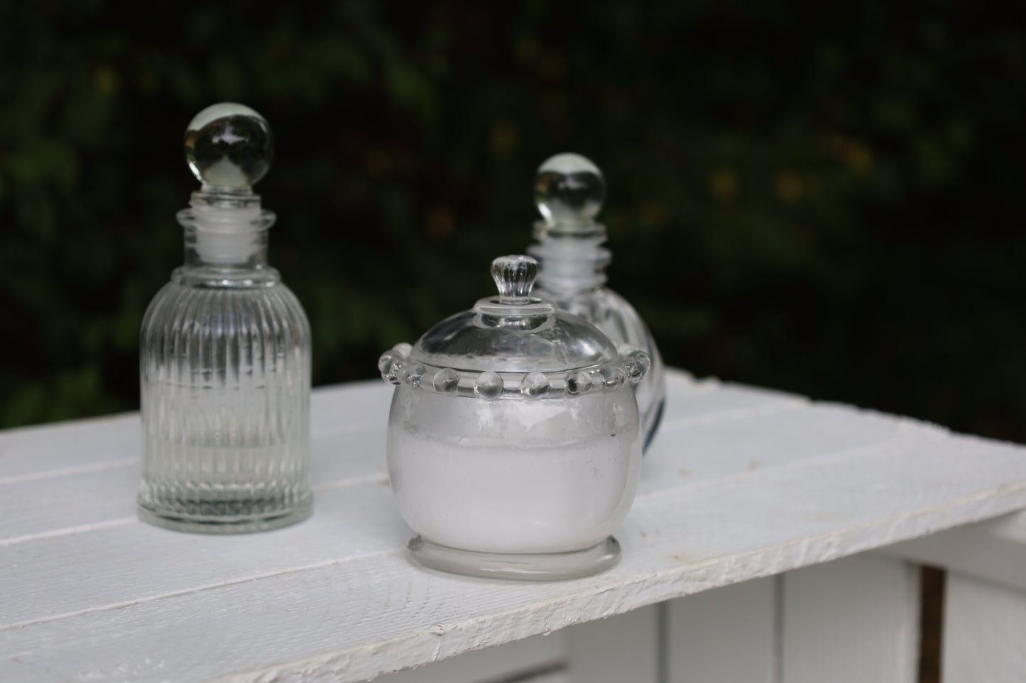 Bottle: Decorative small bottle made of glass