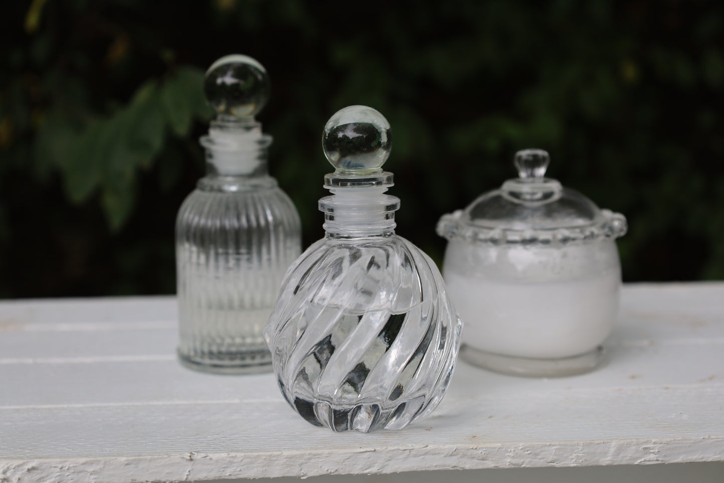 Bottle: Decorative small bottle made of glass