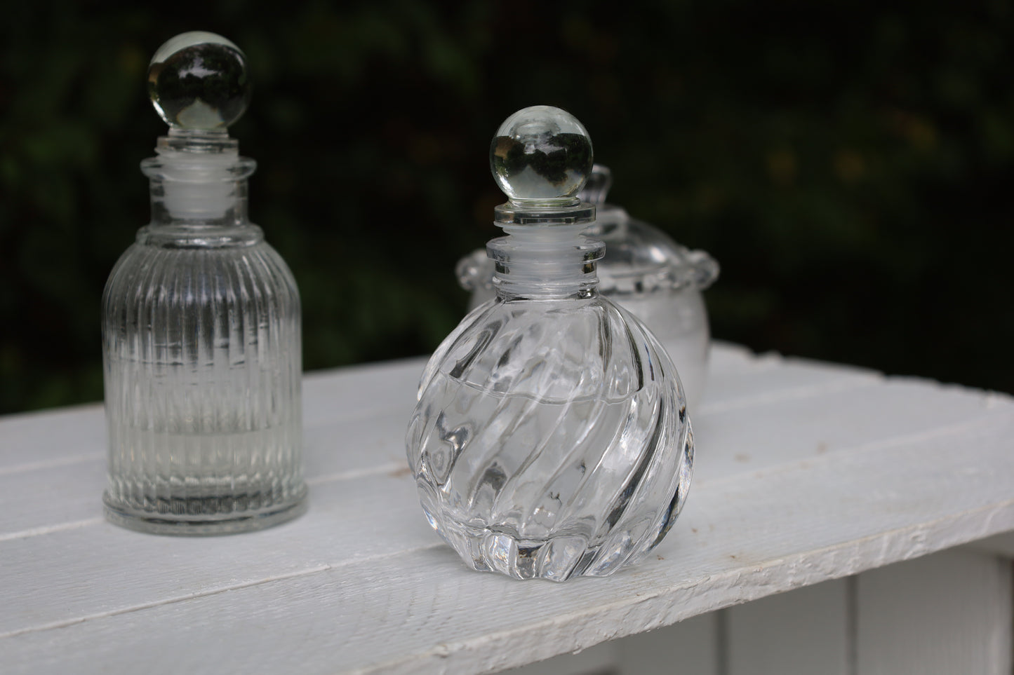 Bottle: Decorative small bottle made of glass