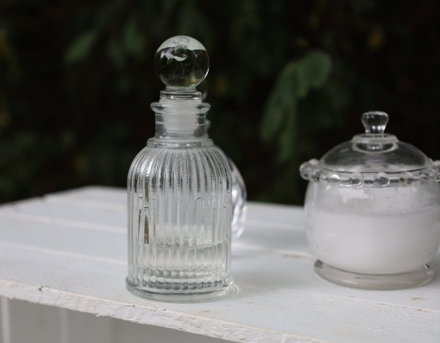 Bottle: Decorative small bottle made of glass
