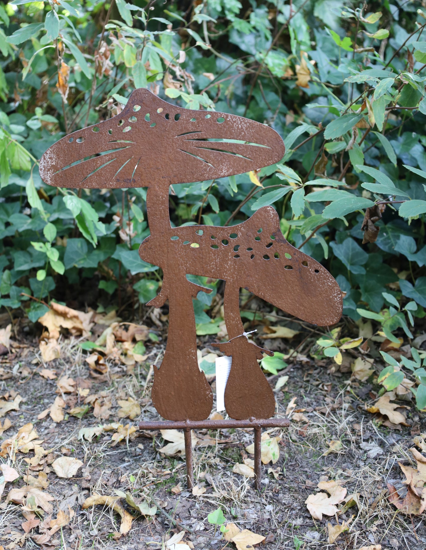 Grande picchetto da giardino a forma di fungo / picchetto da giardino in metallo, decorazione autunnale