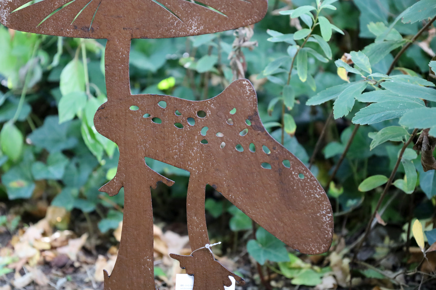 Grande picchetto da giardino a forma di fungo / picchetto da giardino in metallo, decorazione autunnale