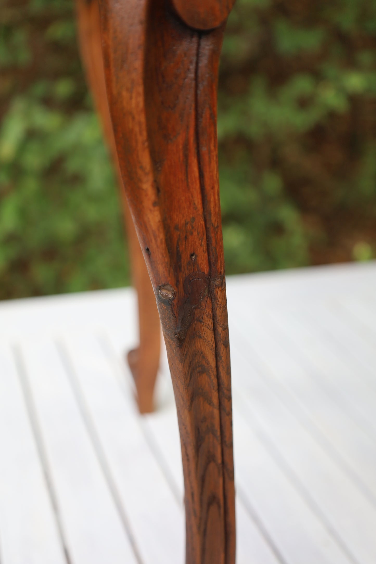 Comodino/mobiletto antico in stile Luigi XV, circa 1870 - 1890, in legno marrone