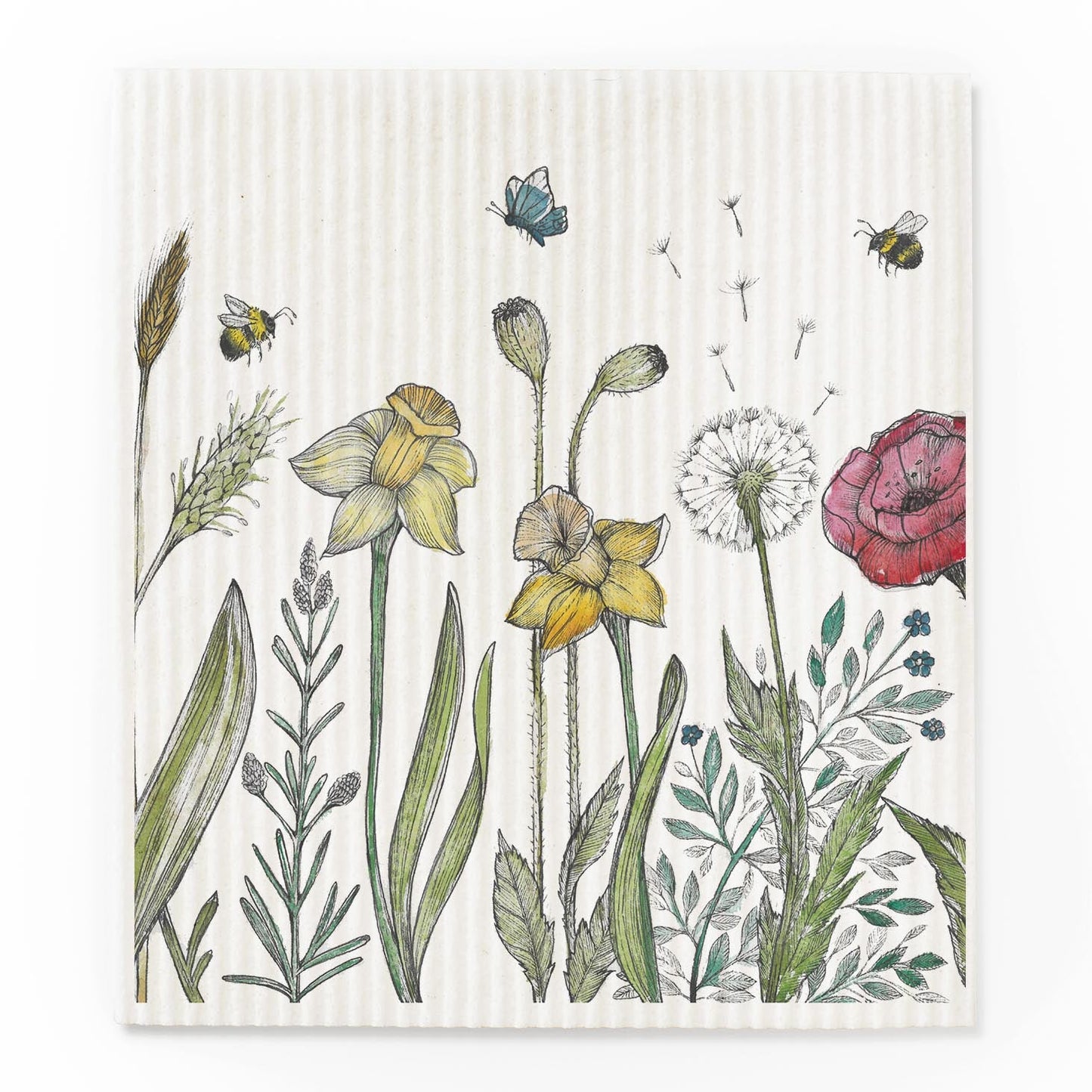 Panno spugna Zero Waste Underwater, 100% cotone/legno organico, compostabile