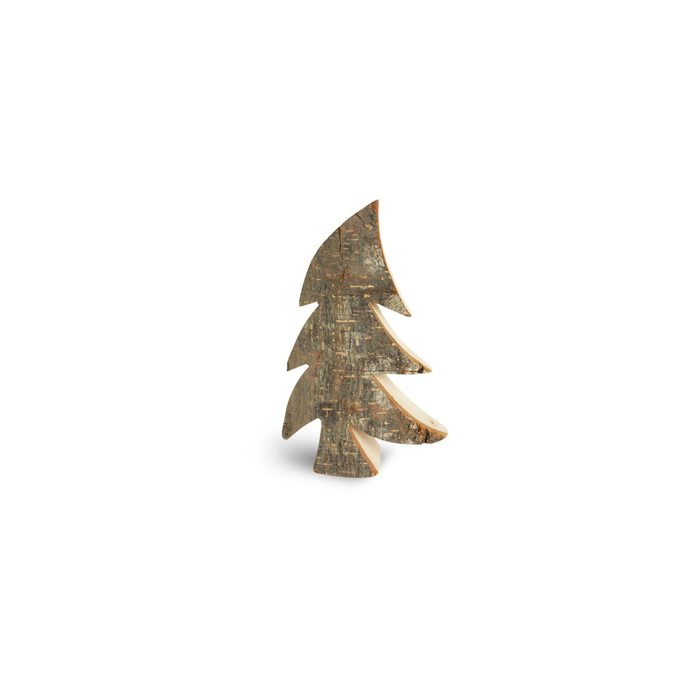 Albero di Natale rustico in legno di corteccia