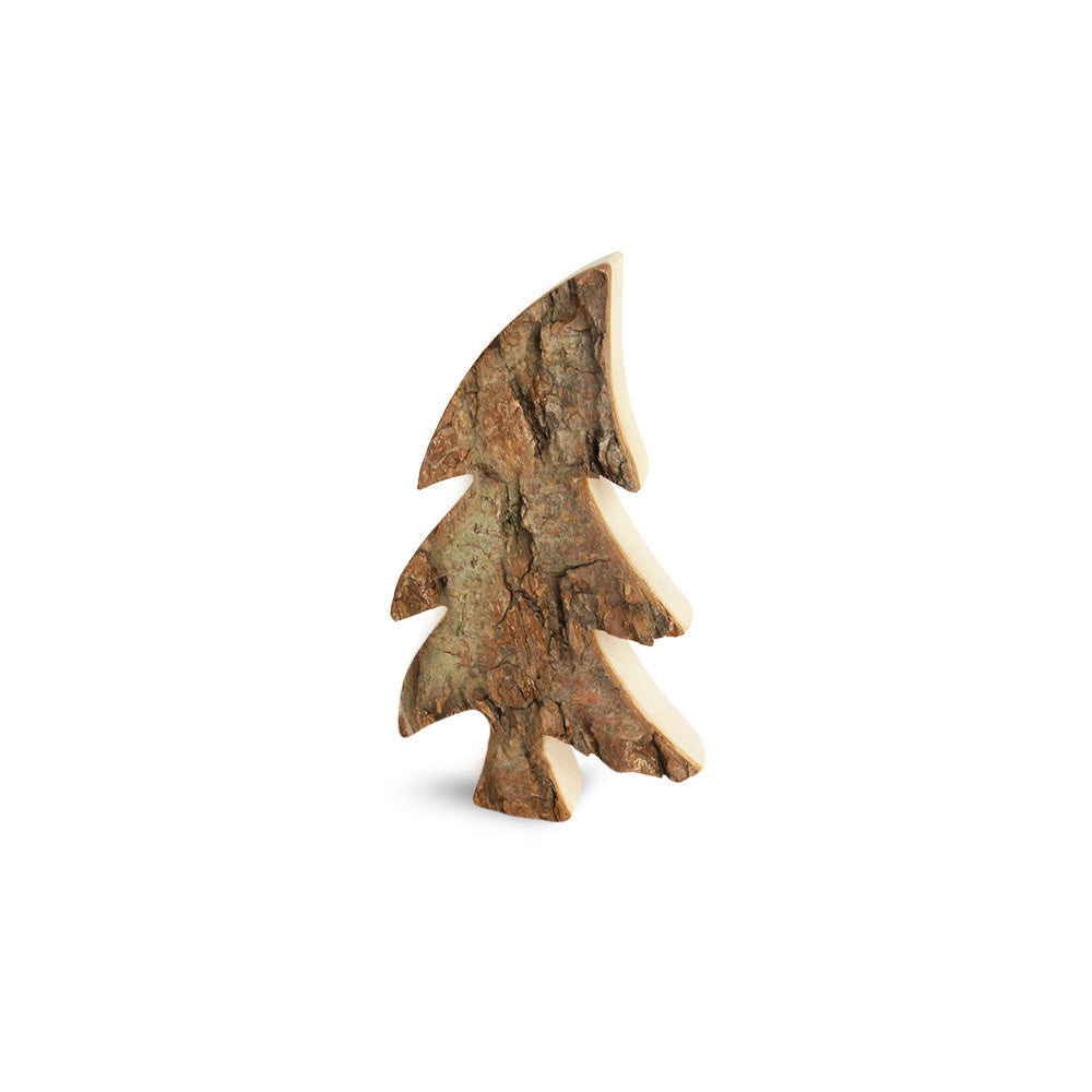 Albero di Natale rustico in legno di corteccia