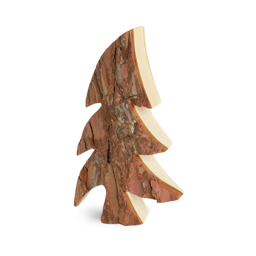 Albero di Natale rustico in legno di corteccia