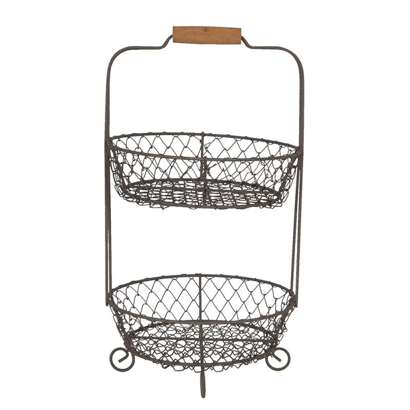 Obstkorb / Obstschale, Etagere mit Draht-Körben, Ablage für die Küche