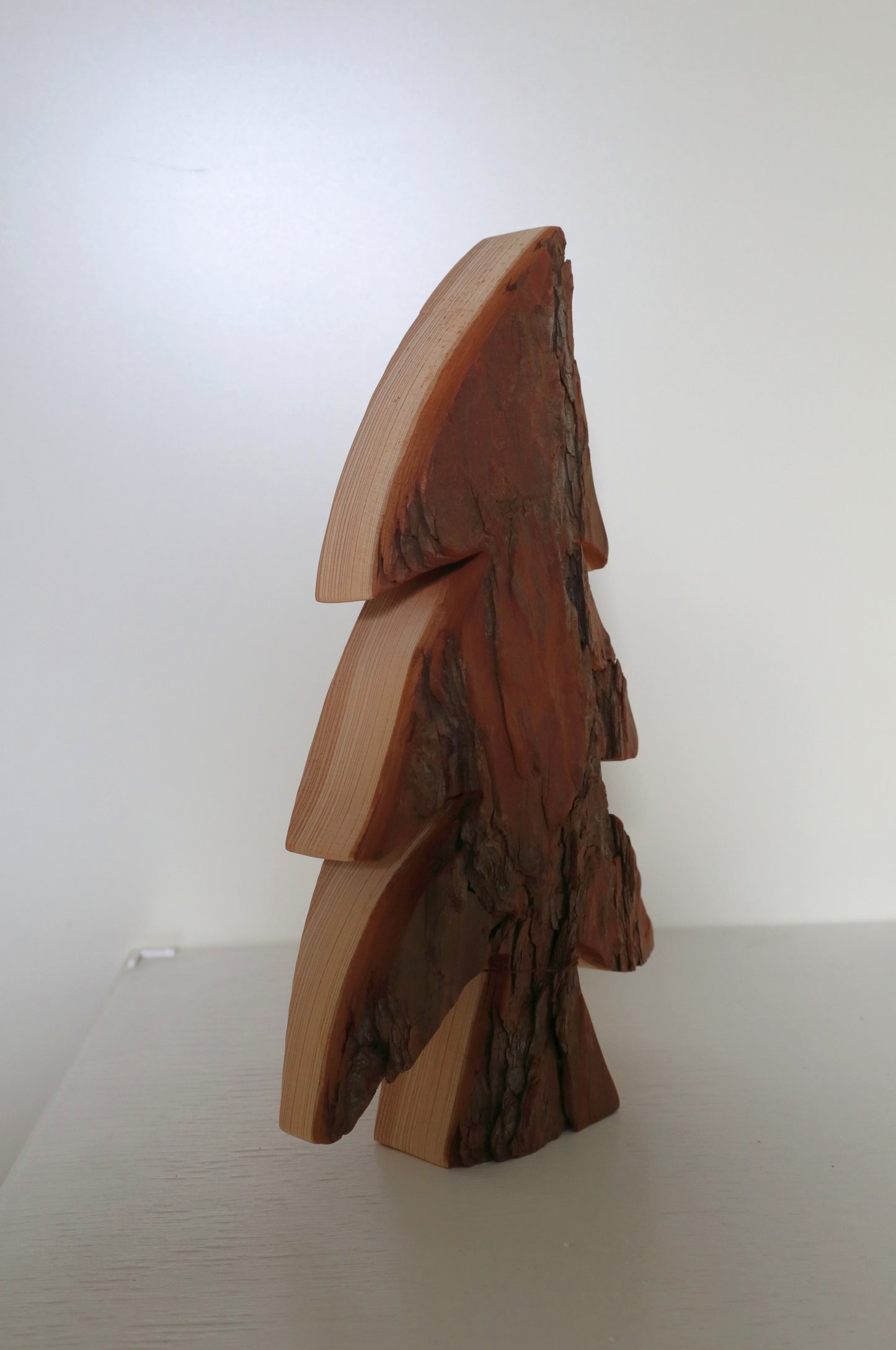 Albero di Natale rustico in legno di corteccia