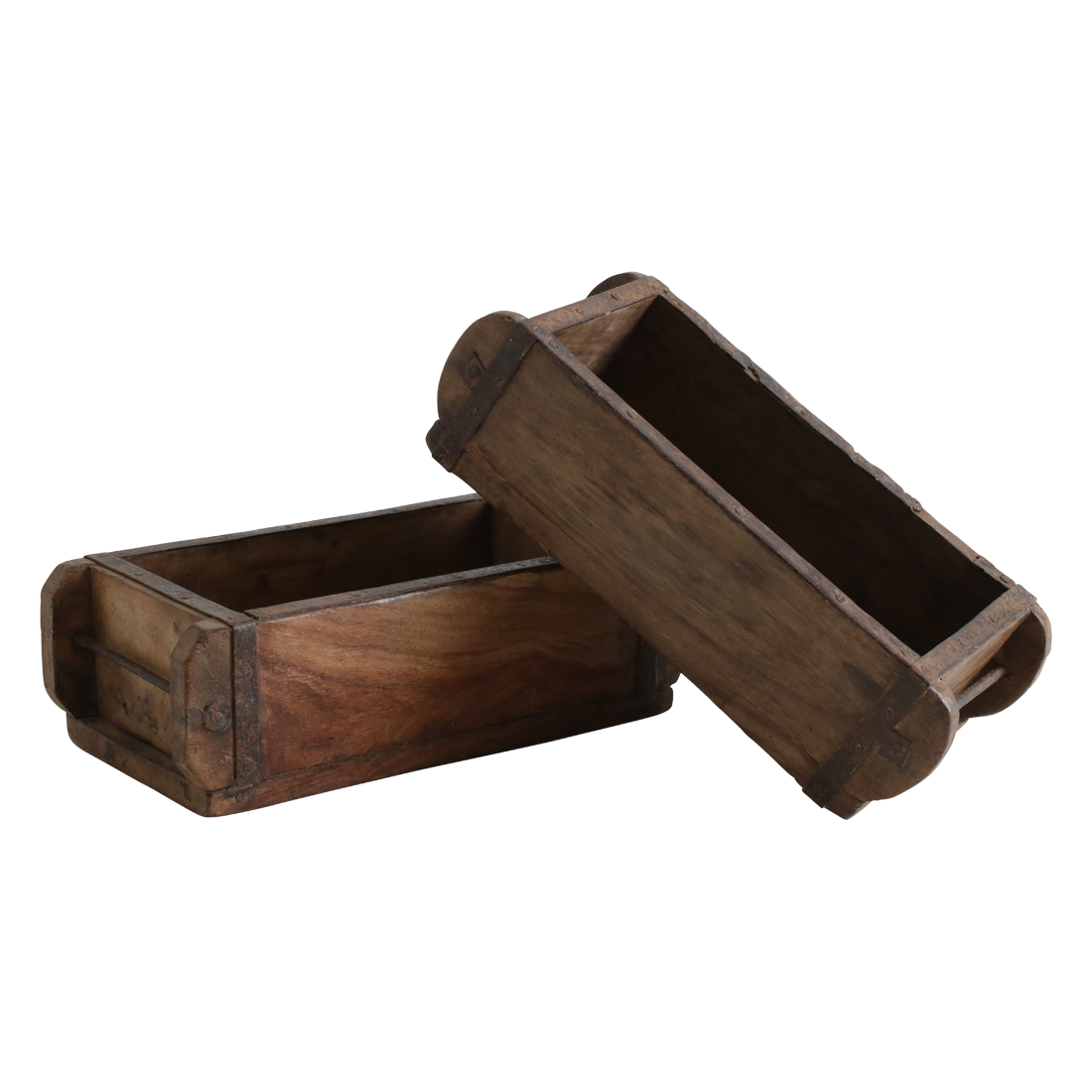 Alte Ziegelform, Original Backsteinform, Holzkiste 30 x 15 x 10cm