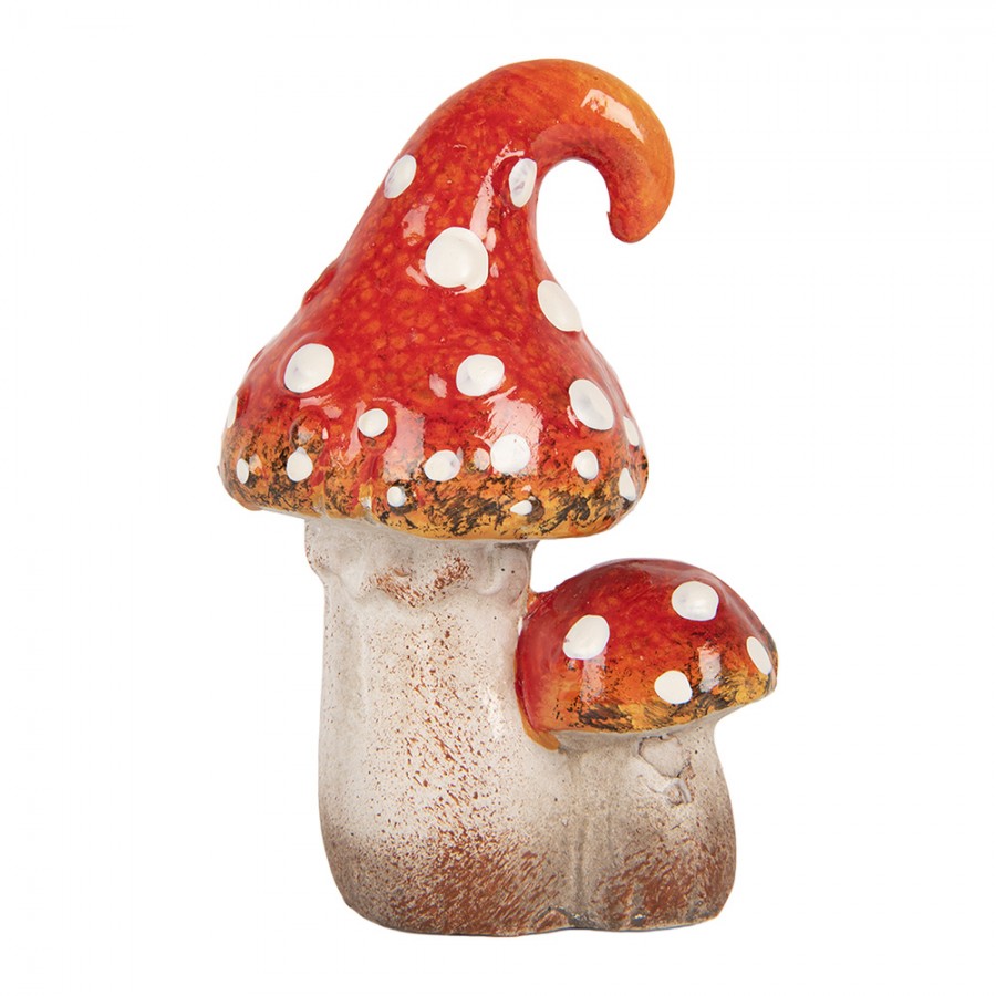 Funghi da favola: incantevole decorazione autunnale in ceramica