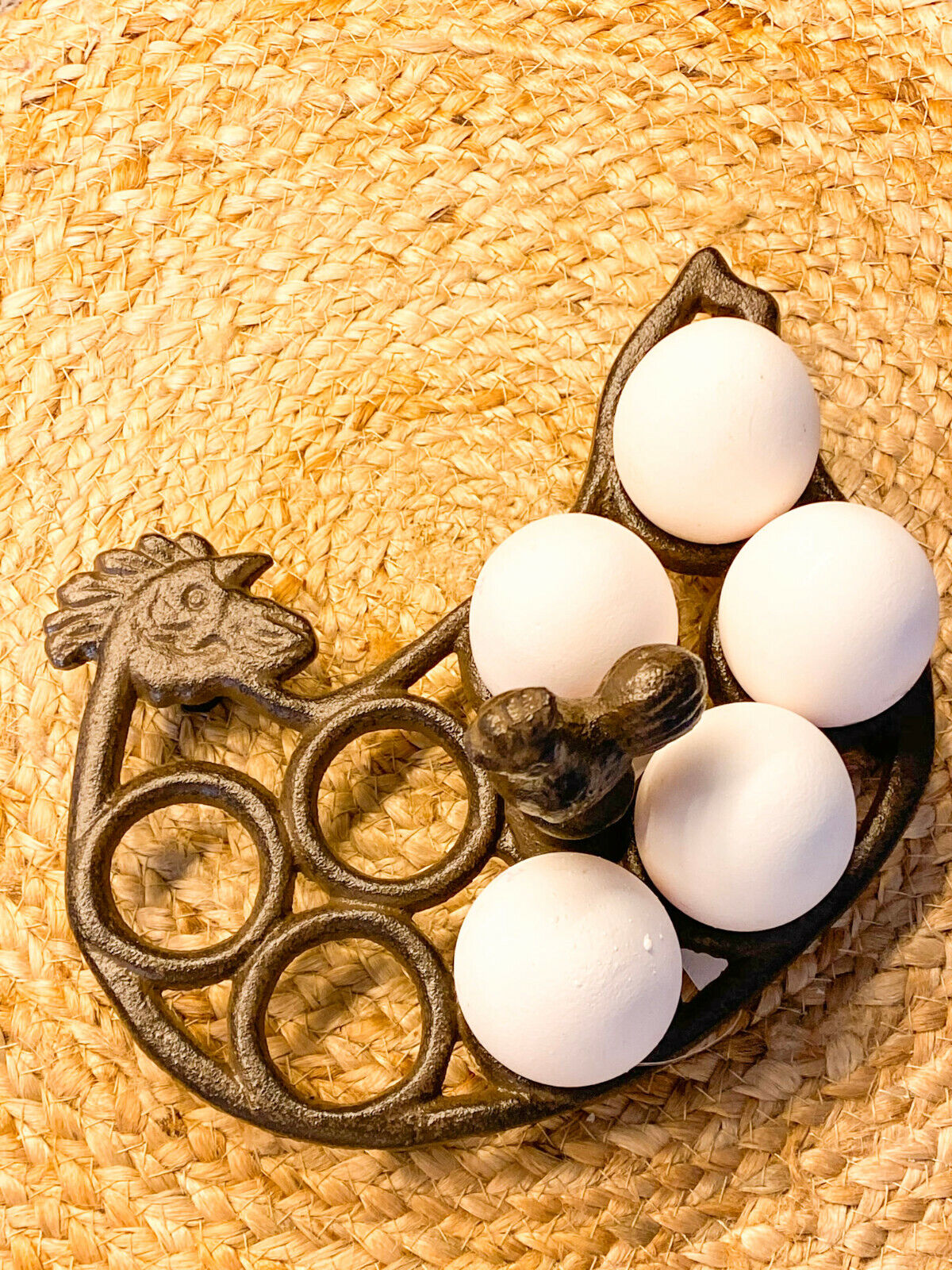 Eierhalter / Eierständer aus Gusseisen