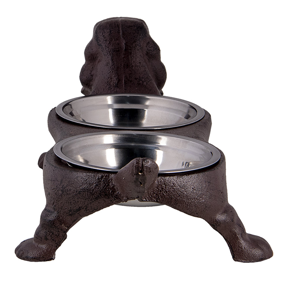 Ciotola in ghisa a forma di bassotto, 2 x 350 ml