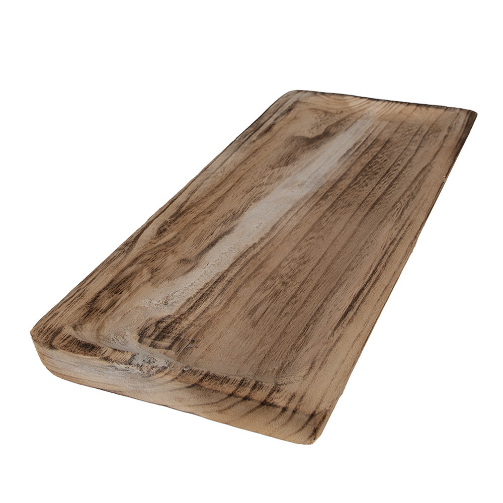 Ciotola/vassoio decorativo rettangolare in legno