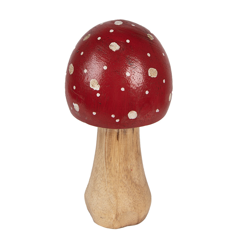 Decorazione autunnale in legno di agarico muscario 