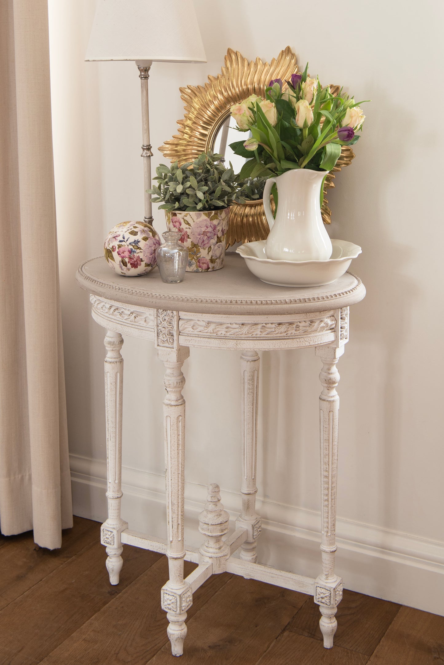Palla decorativa con motivo floreale in varie dimensioni