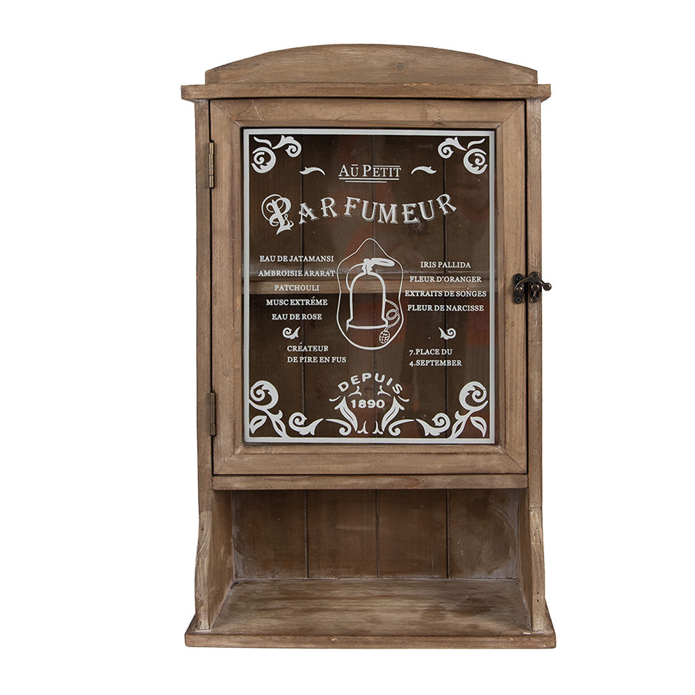 Mobiletto da parete / mobiletto sospeso / mensola da parete in legno marrone / stile country / Clayre &amp; Eef