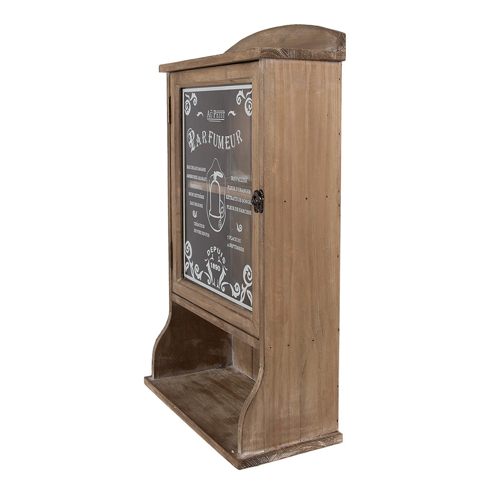 Mobiletto da parete / mobiletto sospeso / mensola da parete in legno marrone / stile country / Clayre &amp; Eef