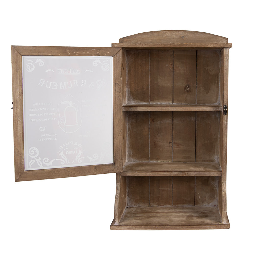Mobiletto da parete / mobiletto sospeso / mensola da parete in legno marrone / stile country / Clayre &amp; Eef