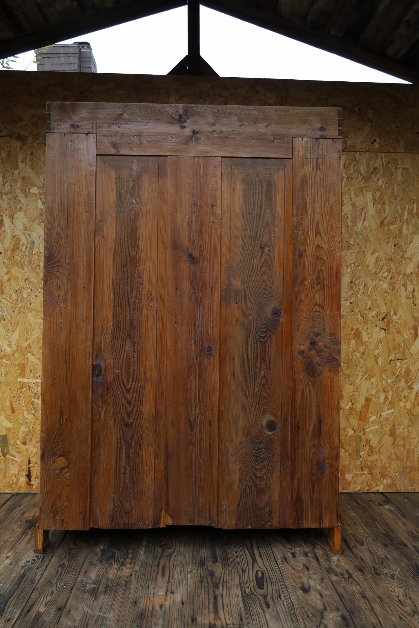 Mobile da cucina antico, stile guglielmino, in legno tenero, 1870-1915, restaurato 