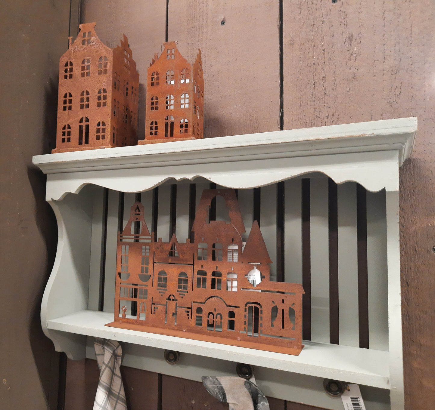 Garden decoration: Patina houses, set of 2