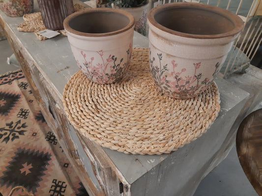 Tovagliette rotonde / tovagliette in paglia in stile boho marittimo 