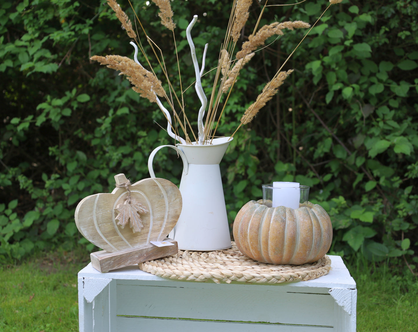 Figura di zucca in legno