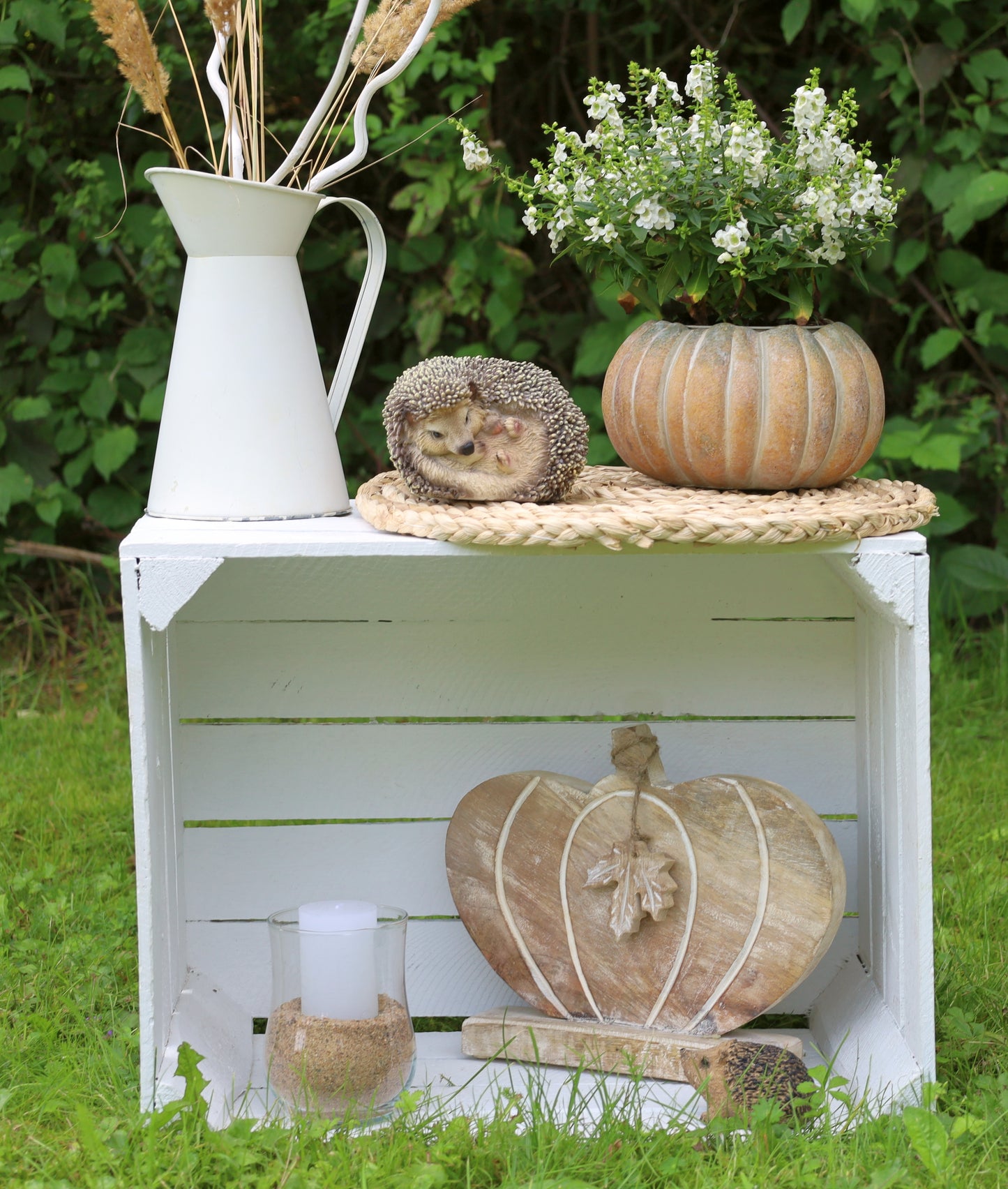 Figura di zucca in legno