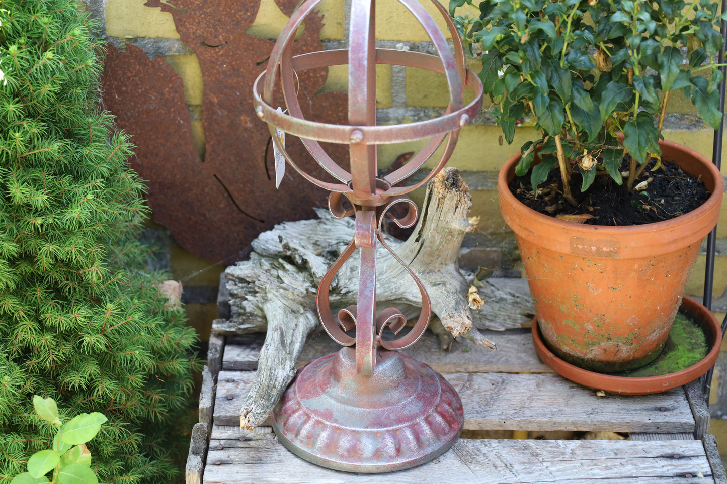 Obelisco decorativo da giardino in stile vintage in ferro