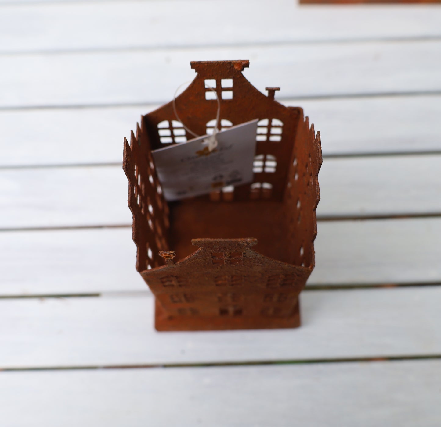 Garden decoration: Patina houses, set of 2