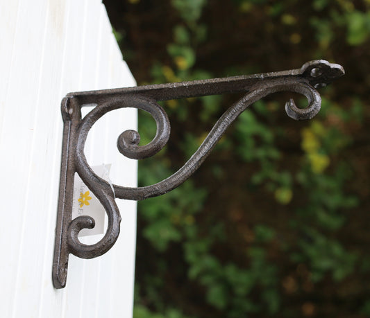 Mensola decorativa / portacestini pensili in ferro in stile rustico