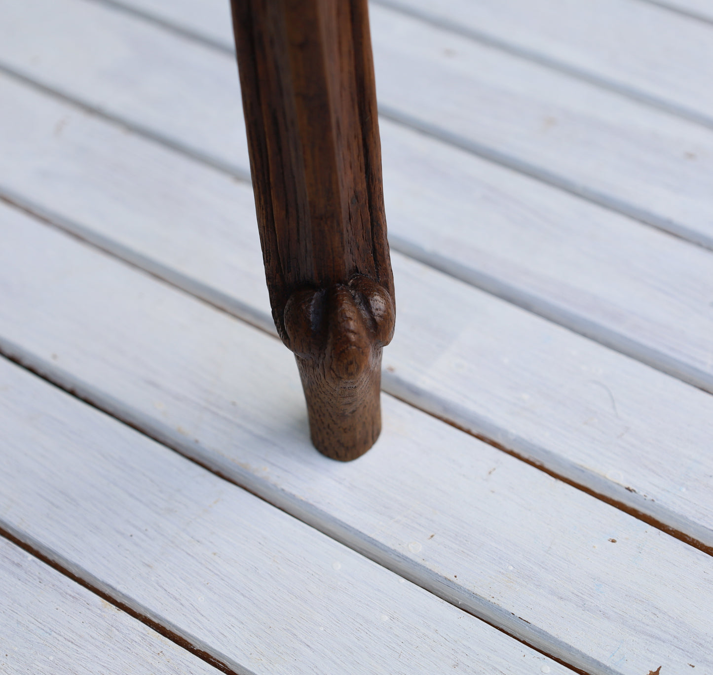Comodino/mobiletto antico in stile Luigi XV, circa 1870 - 1890, in legno marrone