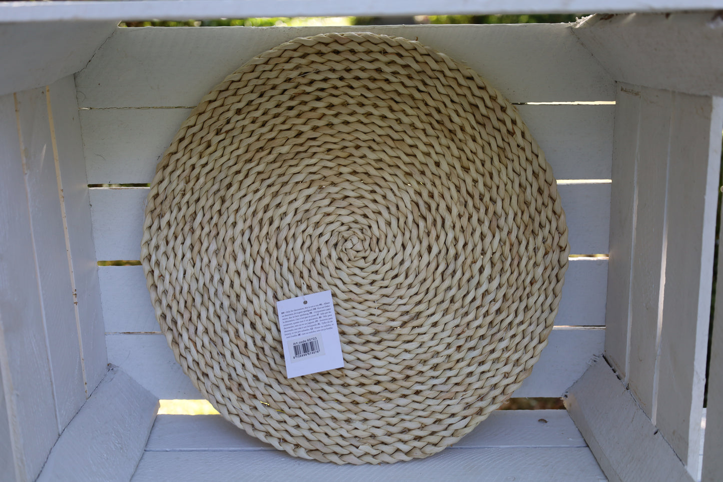 Tovagliette rotonde / tovagliette in paglia in stile boho marittimo 